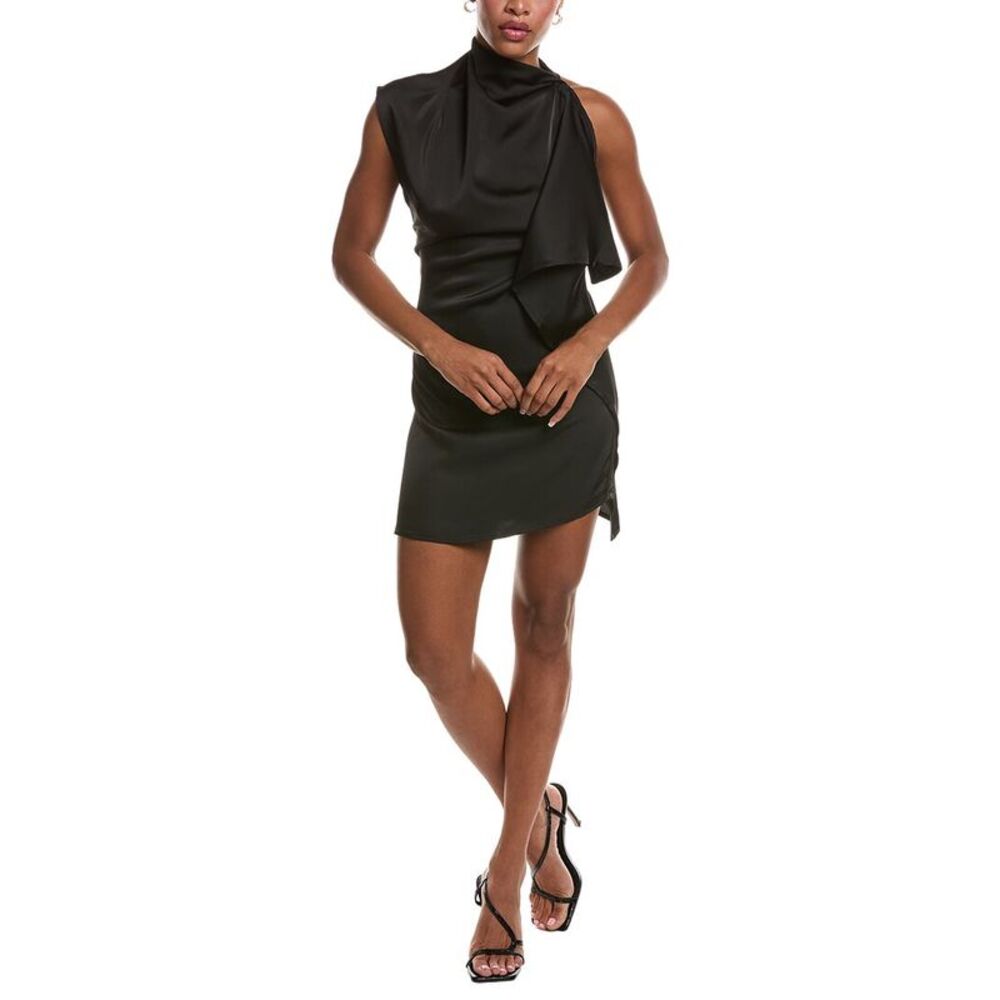 Hl Affair Womens  Short Sleeve Mini Dress, Black